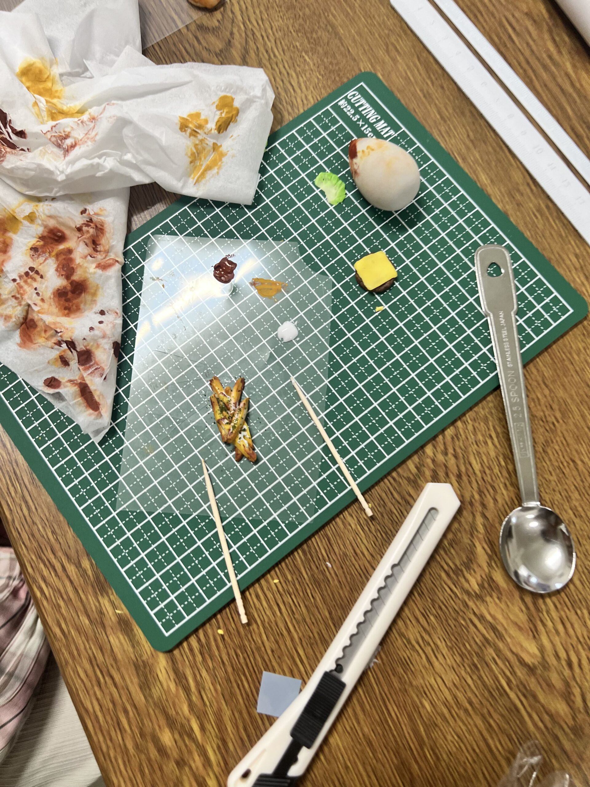 完成直後のポテトのミニチュア